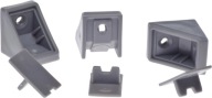 Malá podpera police, 100 ks, tmavošedá