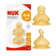 NUK FC+ cumlík na fľašu latex 2 ks. 0-6m