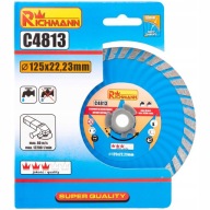 DIAMANTOVÝ KOTOUČ NA REZANIE KAMEŇA BETÓNOVÉ TEHLY SUPER TURBO 125 mm RICHMANN