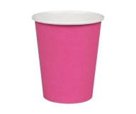 Papierové šálky na kávu, čaj a nápoje, ružové, 250 ml, 50 ks.