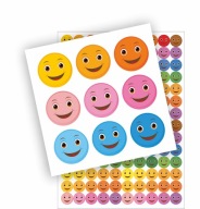 Motivačné nálepky pre deti SMILES 2cm - 113 ks MOT3