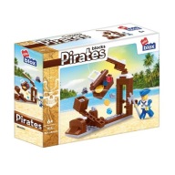 Pirátske stavebné bloky Truhla s pokladom a Pirát 101 kusov Alleblox