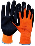 M-GLOVE OCHRANNÉ RUKAVICE ORANŽOVO-ČIERNA 1 pár 9/L