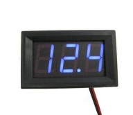 Panelový voltmeter DC 3,5-30V LED 0,56 modrá