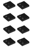 LEGO Tile 2x2 Modified čierna 6192346 33909 - 8 ks