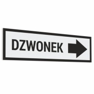 Nálepka - Zvonček vpravo 8,5x30