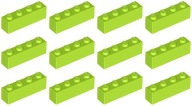 LEGO 3010 BRICK 1x4 limetka NOVINKA (20g) 12 ks.