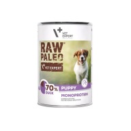 Monoproteínové mokré krmivo pre šteňatá s kačicou Raw Paleo Puppy 400g