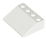 LEGO 3297 DRÁŽKOVÉ STRIEŠKY 3x4 biele NOVINKA == (4g)
