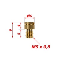 Hlavná tryska M5 1,05mm 105 KEIHIN KJ