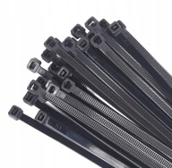 SILNÉ SVORKY 3X300mm 100 KS ČIERNE KABELOVÉ VIAZAČKY (30CM)