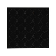 Samolepiace krytky fi 14mm 325 hladké čierne
