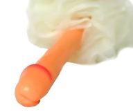 FUNNY PODLOŽKA CHRBTA S RÚČKOU V TVARU PENISU