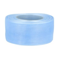 ŠIFÓNOVÁ STUHA MODRÁ polyesterová STUHA 40mm ORGANZA 3149