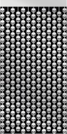 SKULL Záclonový Halloween pozadia Fotostena 1x2m
