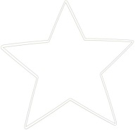Kovová obruč STAR na lapače snov, základňa 40 cm