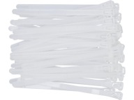 BIELE PLASTOVÉ KABELOVÉ SPOJKY 7,6X150mm 50 ks. YATO TITULY