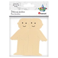 Penové dekorácie Postavičky 14cm 8ks Titán