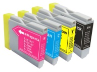 4x atrament pre BROTHER 135C 260C 540C LC970 LC1000 960