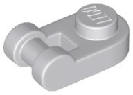 LEGO okrúhly držiak na taniere 1x1 svetlosivá 26047