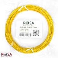 ROSA 3D PLA SILK filament 1,75 mm 100g zlato