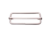 Kožený rám 50 / 18 / 3 mm 1 kus strieborný