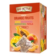 VEĽKÉ AKTÍVNE POMERANČOVÉ PLODY ovocný čaj MANGO BROSKYŇA 20 OBÁLKA