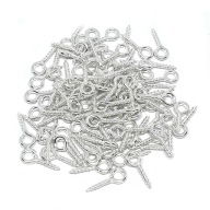 HÁČKY SKRUTKY NA FĽAŠE KRÚŽKY NA KĽÚČE 10mm 100ks