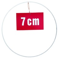 BIELY krúžok/ráfik pre lapače snov a makramé 7 cm