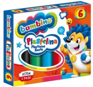 Kreatívna školská plastelína, 6 farieb BAMBINO