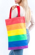 BAVLNA Dúhová PRIDE LGBT XXL TAŠKA Shopper