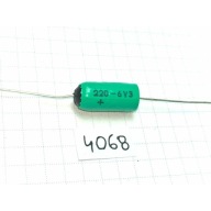 Tantal 220uF 6,3V 9x18 20% Unitra-Elwa axiálne x2