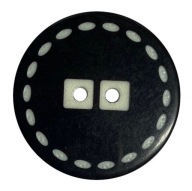 GOMBÍKY KABÁT GOMBÍK 30 mm - ČIERNA