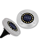 SOLÁRNE LED ZÁHRADNÉ SCHODISKO, NEUTRÁLNE, PLOCHÉ VJAZDNÉ, 16LED