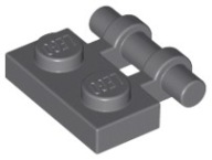 LEGO 2540 HÁK 1x2 tmavosivá NOVINKA (1g)