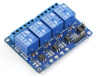 MODUL 4 5V RELÉ S OPTICKÝM ODDELENÍM