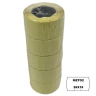 METO BIELA ​​A'5 DVOJRADOVÁ ETIKOVACIA PÁSKA