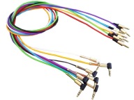 Káblový 3,5 stereo jack konektor, šikmý, 1 m (4427)