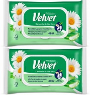 Velvet Vlhčený toaletný papier Harmanček 48 ks x2