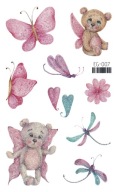 Umývateľné tetovanie pre deti GLITTER BUTTERFLIES EG007