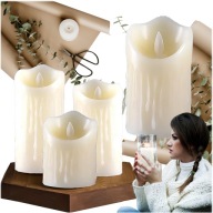 LED VLOŽKA SVIEČKY PRE EFEKT SVIEČKY SVIEČKA 9CM SET S BATÉRIAMI