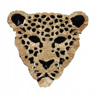 Nažehľovacie flitre gepard tiger zlatá nášivka