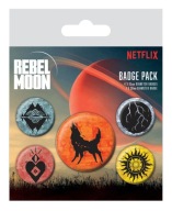Špendlíky na batoh na oblečenie Rebel Moon Character Icons Sada 5 kusov