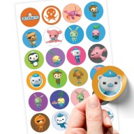 ZNAČKOVÉ NÁLEPKY OKTONAUCI KVALITA OCTONAUTS