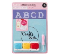 Crafts&Co 9-dielna sada na vyšívanie abecedy
