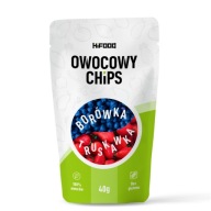 Čučoriedka - Jahoda Mrazom sušené ovocie OVOCNÉ ČIPSKY 40g HiFOOD ZDRAVÉ