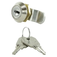 Zámok skrinky 16/8 mm so zahnutou závorou ​​K-96