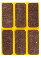 SAMOLEPIACIE PLSTENÉ PODLOŽKY 25x60mm HNEDÉ PLSTENÉ PODLOŽKY 6KS