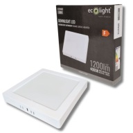 LED stropné svietidlo, prisadené, štvorcové, 12W, 1200LM, neutrálne IP20