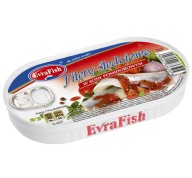Evrafish filety zo sleďa v paradajkovej omáčke 170 g